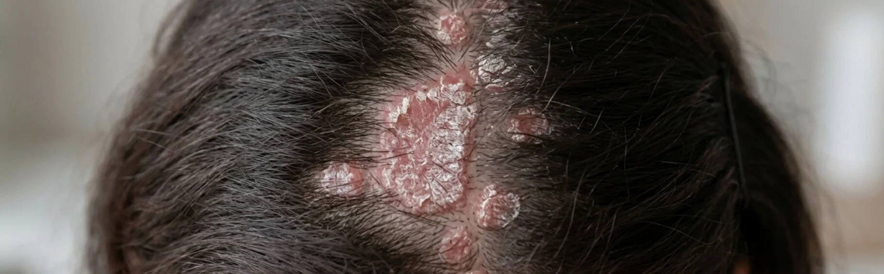 Псориаз волосистой части головы